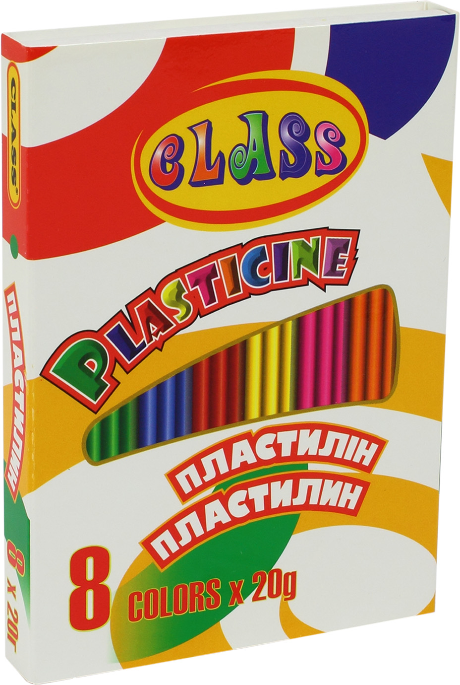 Пластилін 8 кольорів 160 гр