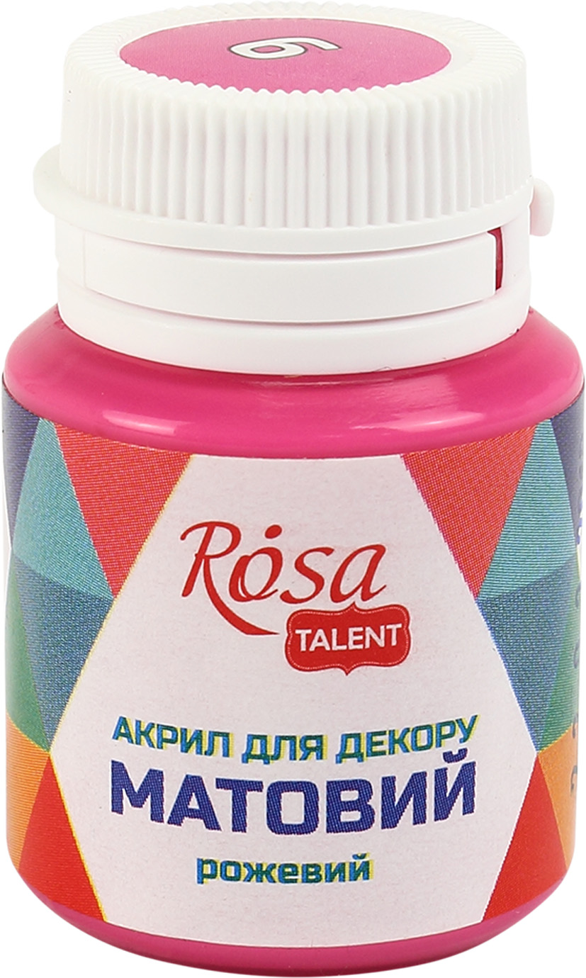Акрил для декору Rosa Start 20мл матовий рожевий