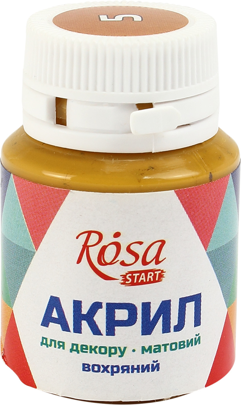 Акрил для декору Rosa Start 20мл матовий вохряний