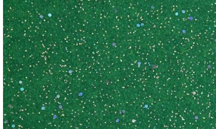 Фетр м'який з глітером 21×30 см зелений 741814