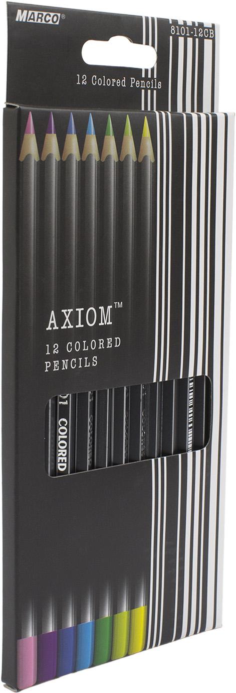 Олівці кольорові 12 кольорів Axiom 8101-12 CB
