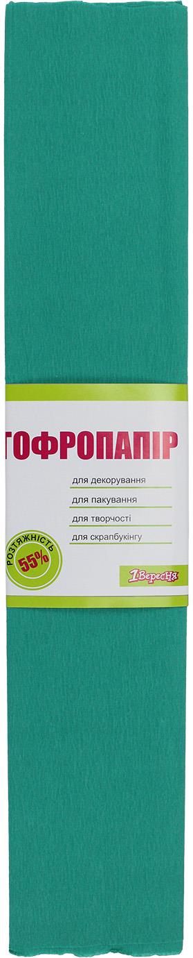 Бумага-гофра 5 55% 26,4г/м2 2мх50см 701528 зеленая