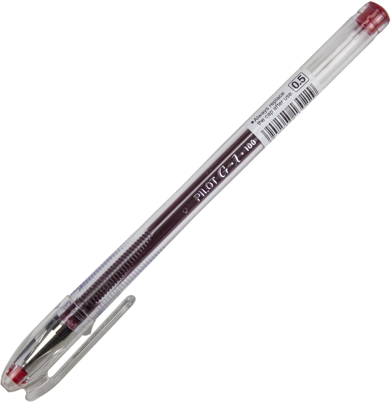 Ручка гелева BL-G1-5T-R G-1 0,5мм червона