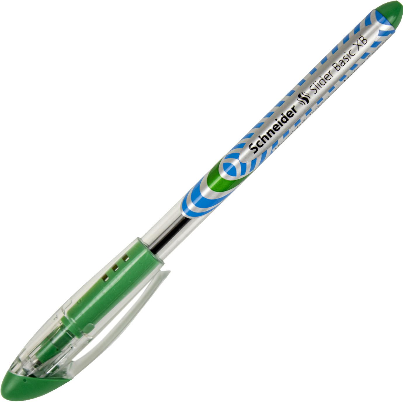 Ручка масляна кулькова Ballpoint pen Slider Basic XB зелена 151204