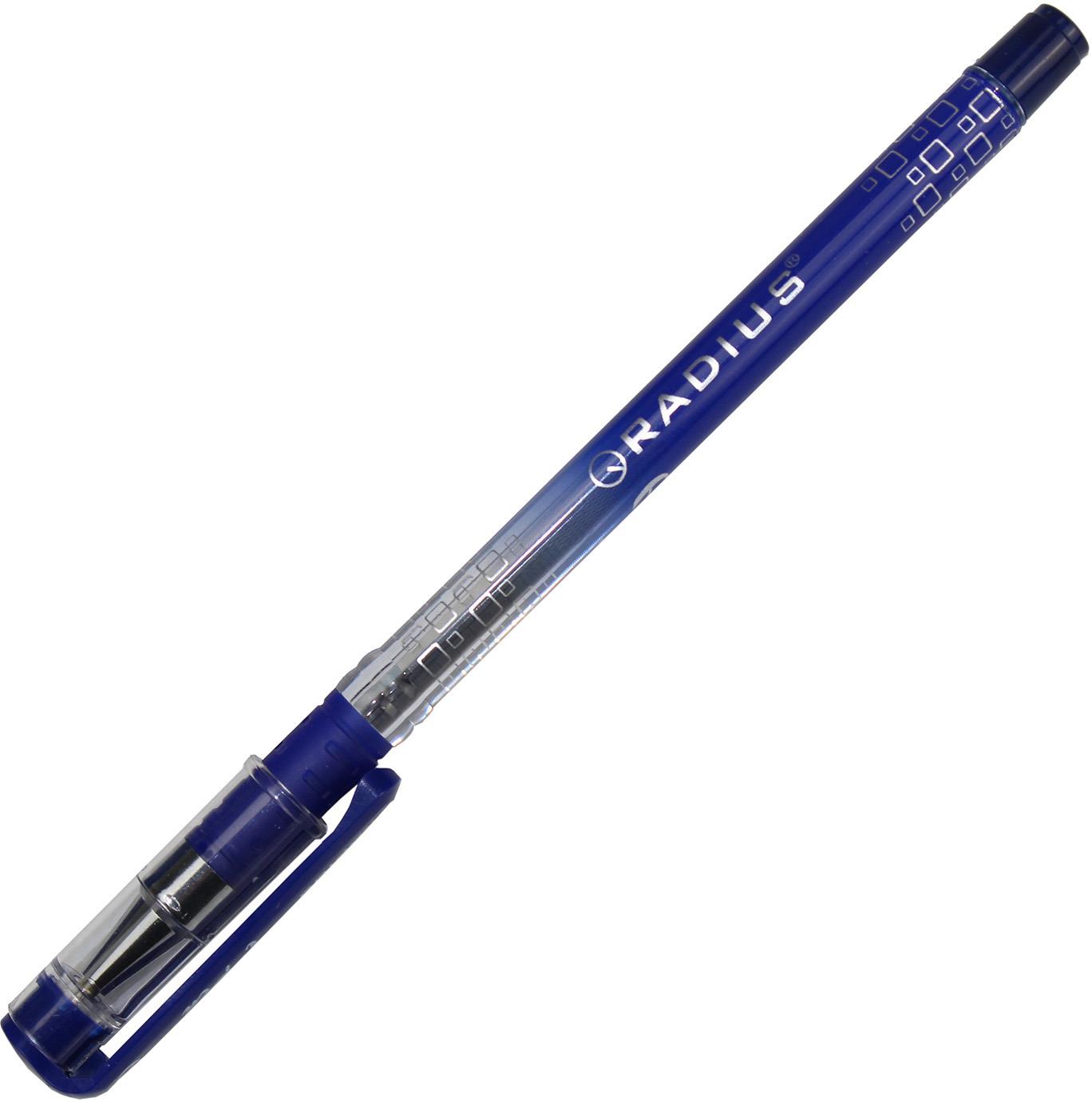 Ручка кулькова I-pen 0,7мм синя напівпрозорий корпус 0184