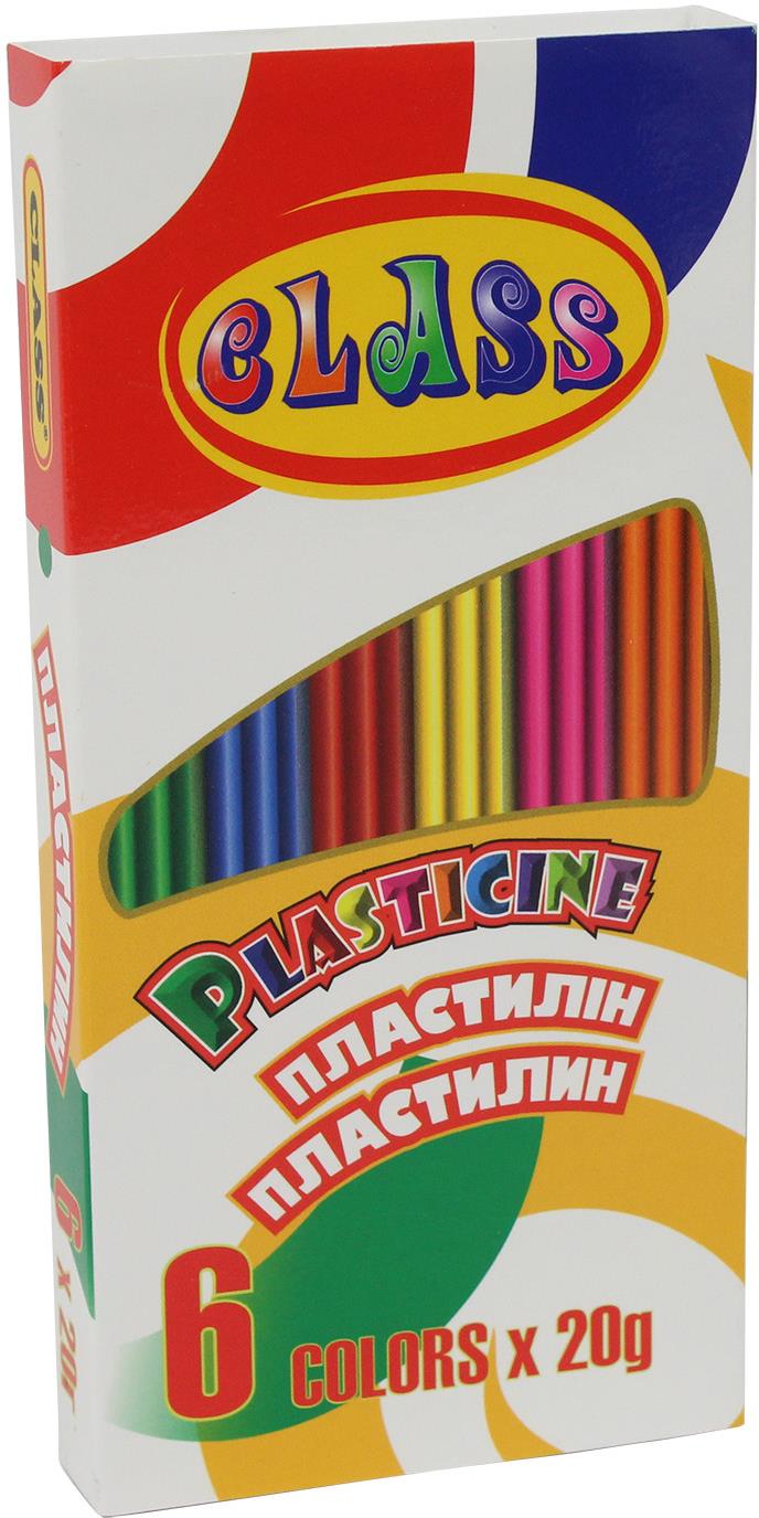 Пластилін 6 кольорів 120 гр