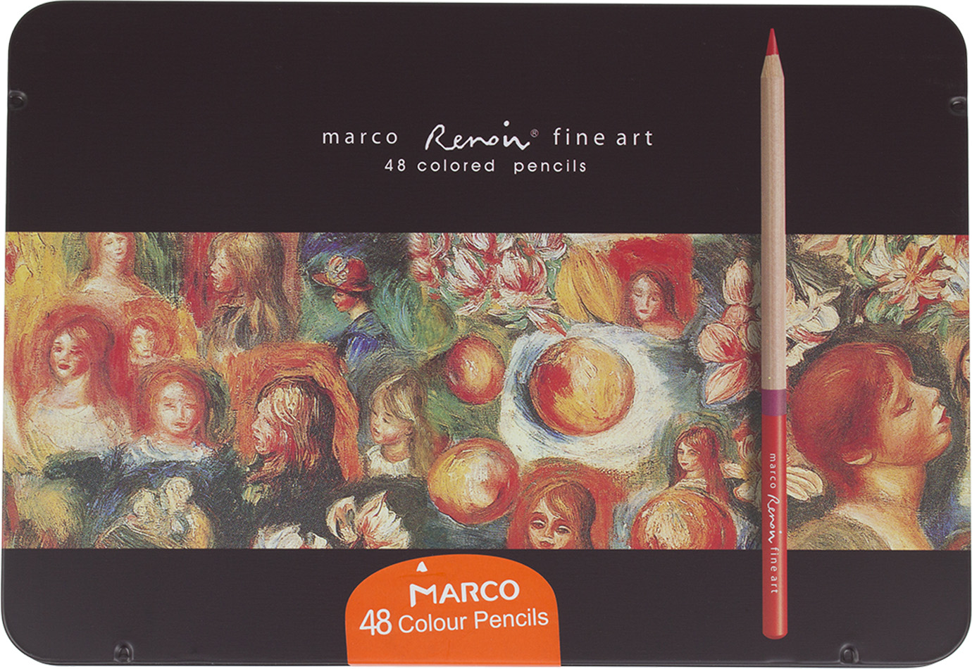 Олівці кольорові Fine Art 48 кольорів металева коробка