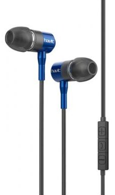 Навушники вакуумні HV-L670 blue/black, мікрофон