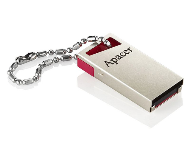 Флеш-пам`ять 32GB AH112 USB2.0 red/crystal/silver 0806
