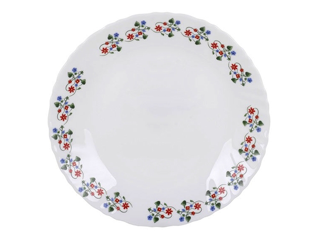 Тарілка скляна Classique Laurel Vine 23см 63965