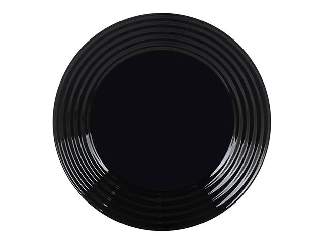 Тарілка десертна скло Harena black 19 см