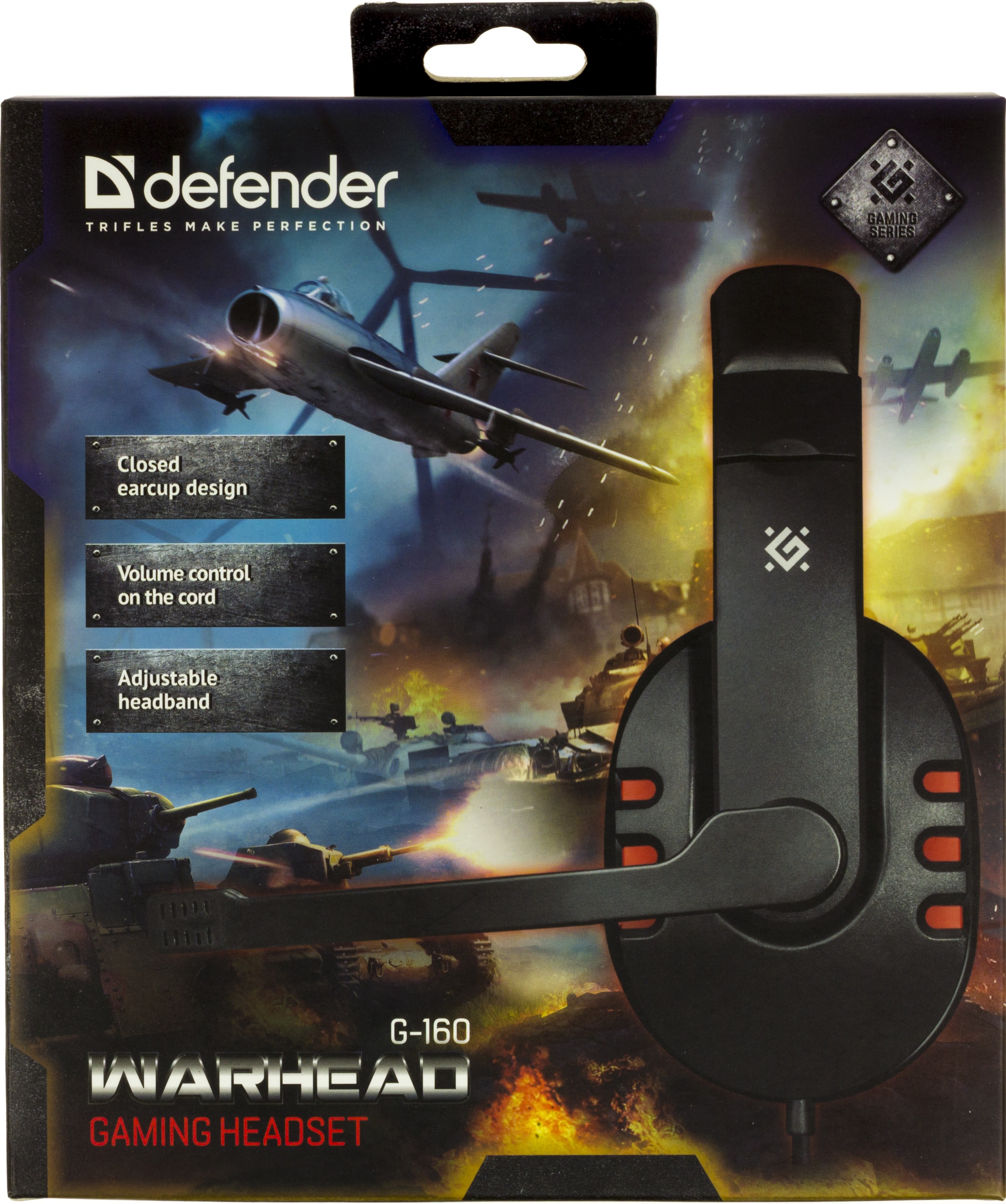 Навушники Warhead G-160 black 64113