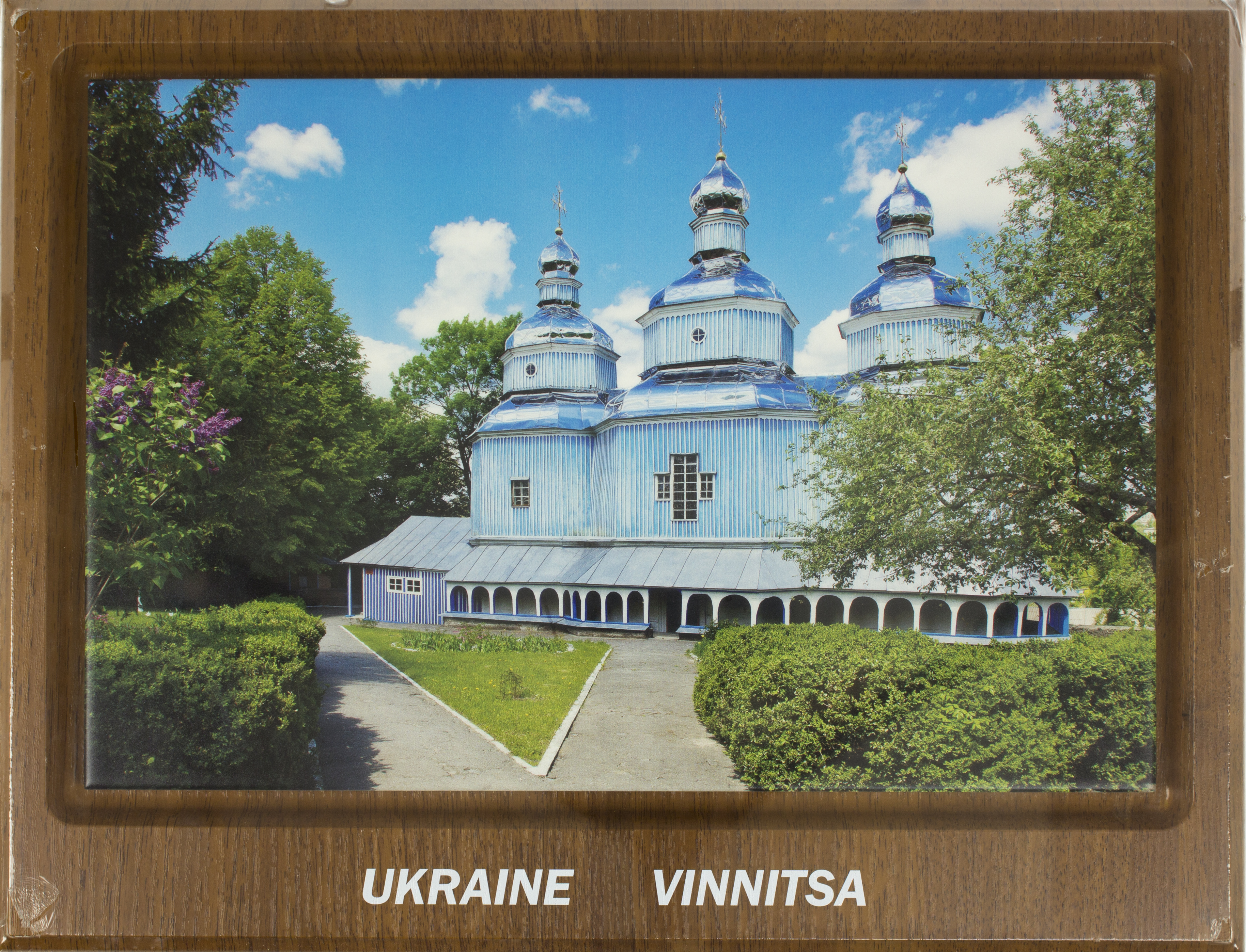 Винница на керамике 20×30 Свято-Николаевский православный храм (весна) арт.