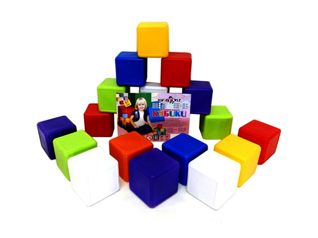Кубики Kinder Way 6×6×6см 20 шт, в сітці