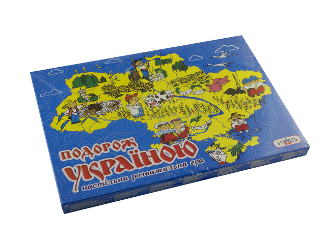 Гра Подорож Україною українською/російською в коробці 37×25×2,5см 59