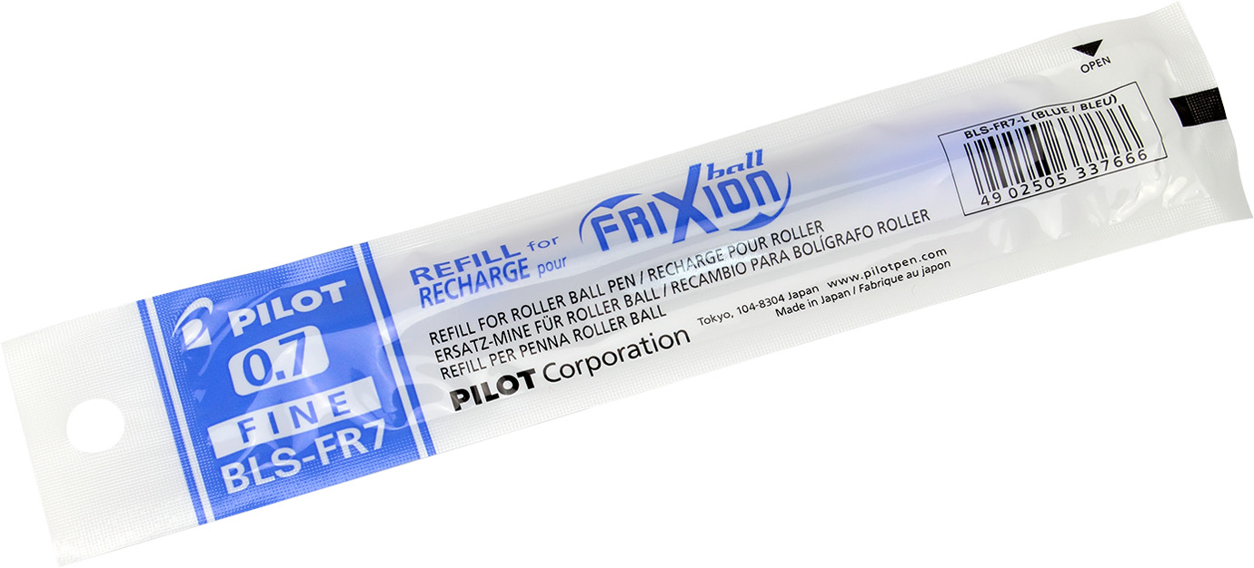 Стрижень гелевий Frixion 0,7мм синій для BL-FR7