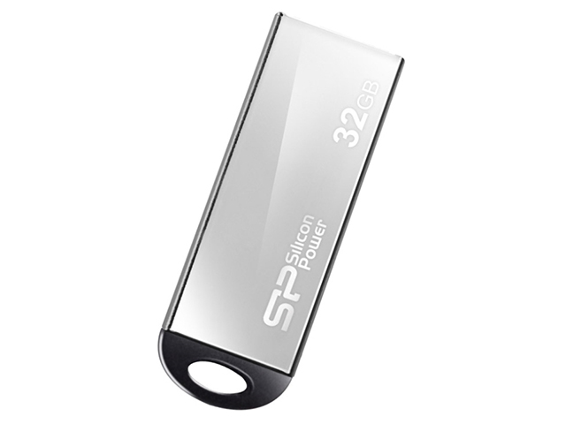 Флеш-пам`ять 32GB Touch 830 USB2.0 no chain metal slim silver