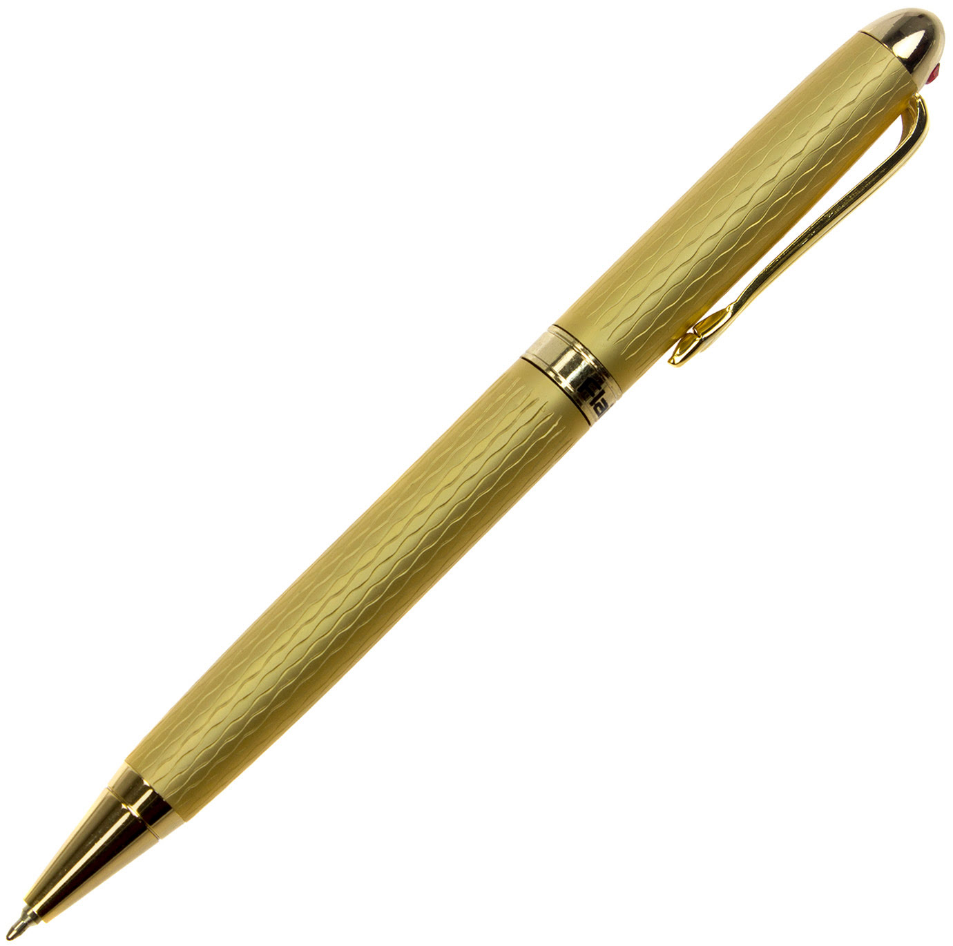 Ручка шариковая FlairP Regent 48084 синяя с красным камнем 1058