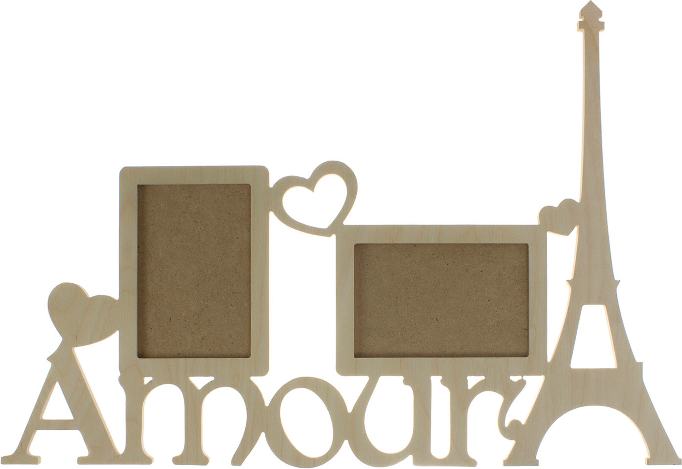 Фотоколаж дерев'яний 2в1 «Amore»