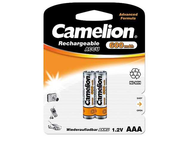 Акумулятори Ni-Mh (R-03,600 mAh) блістер 2 шт