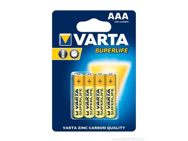 Батарейки Superlife R-03 блістер 4 шт
