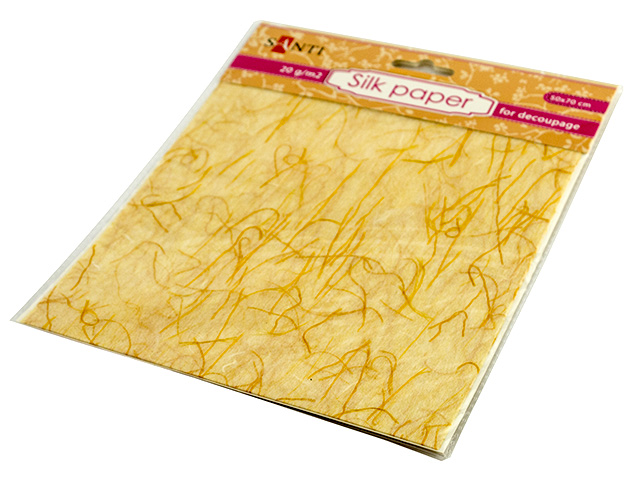 Папір шовковий 50×70см жовтий 952731
