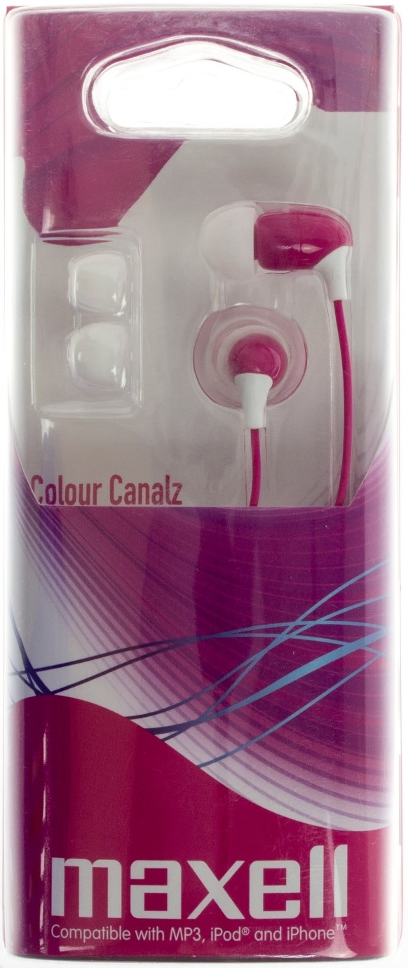 Навушники вакуумні color canalz-pink 303440