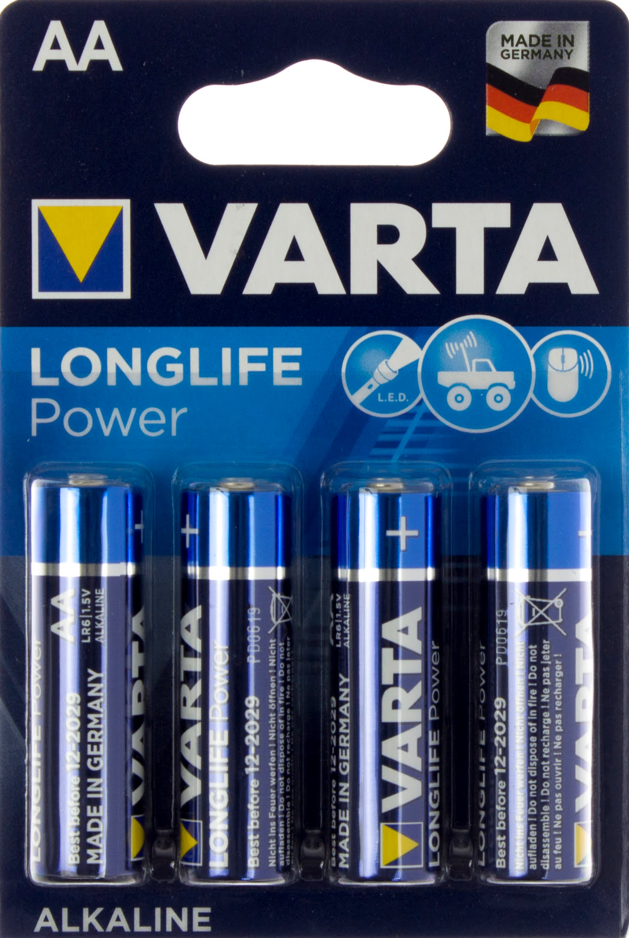 Батарейки high energy longlife power LR-06 блістер 4 шт