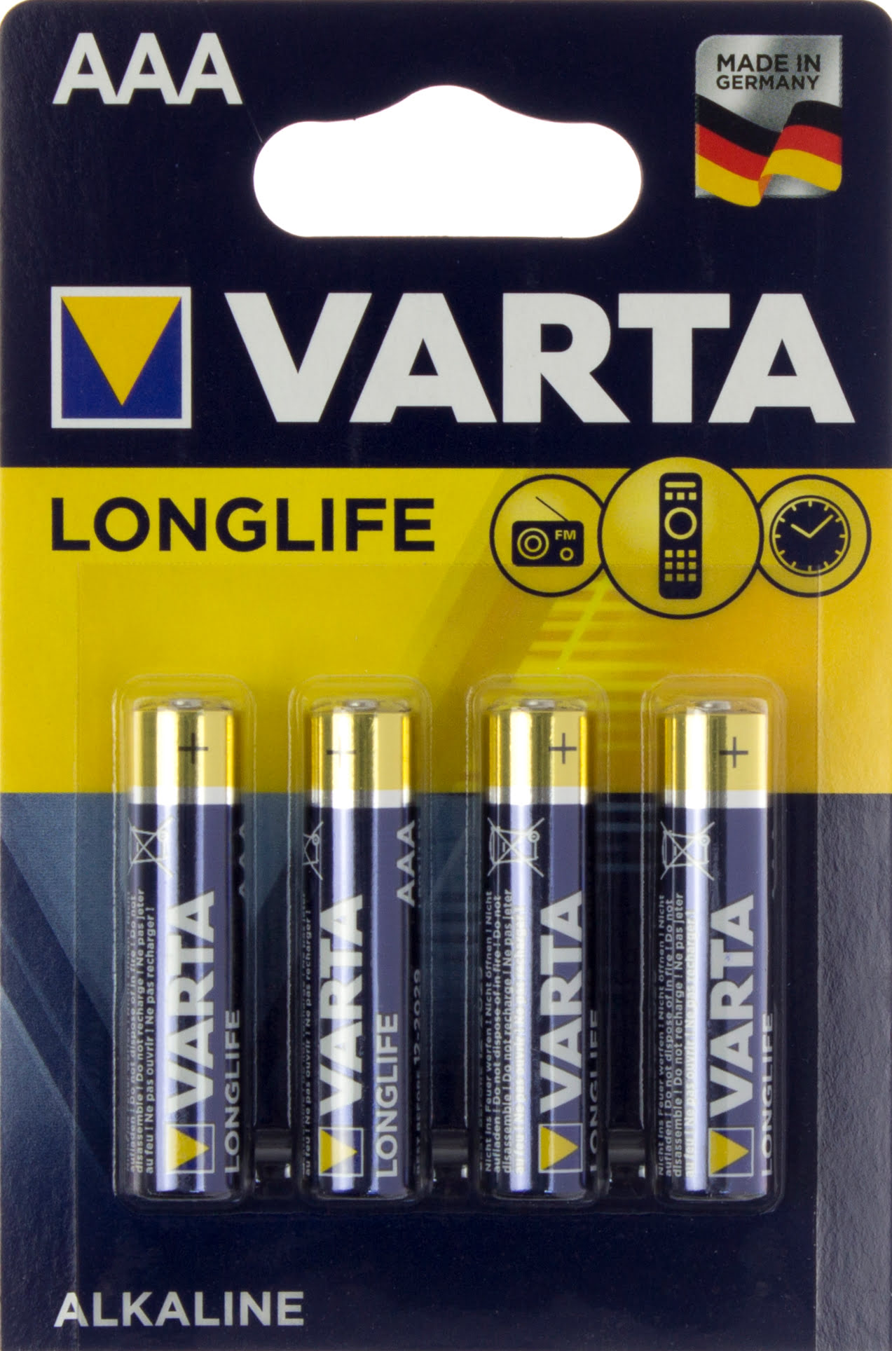 Батарейки longlife extra LR-03/блістер 4 шт