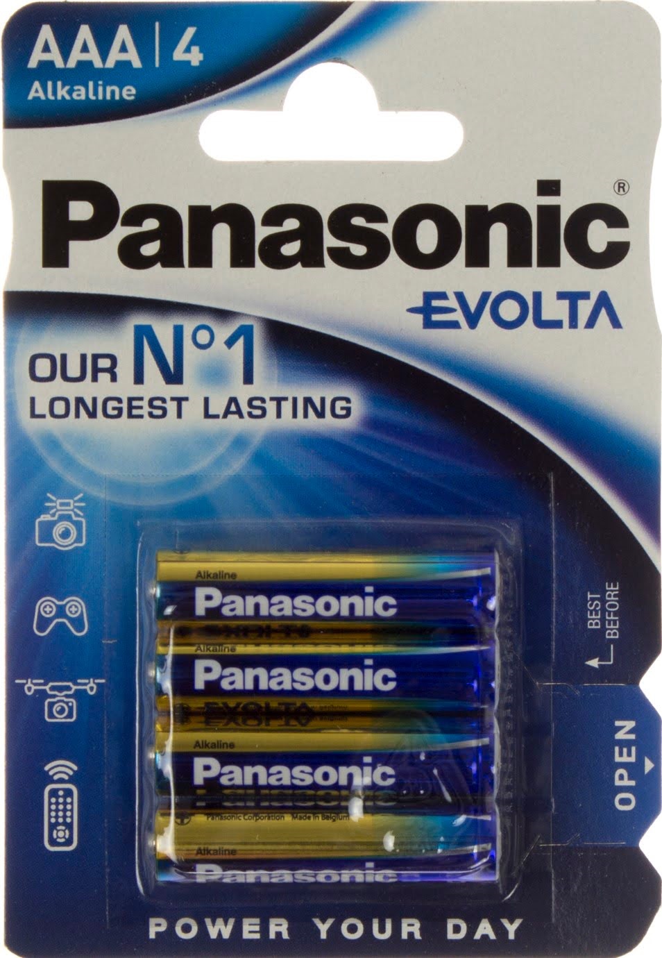 Батарейки Alkaline Evolta LR-03 блістер 4 шт
