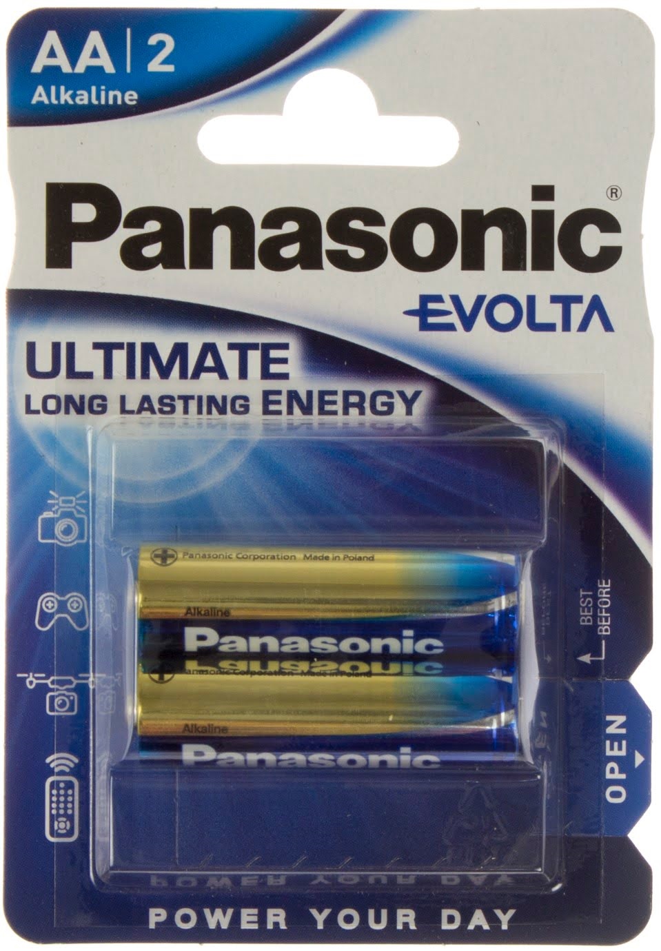Батарейки Alkaline Evolta LR-06 блістер 2 шт