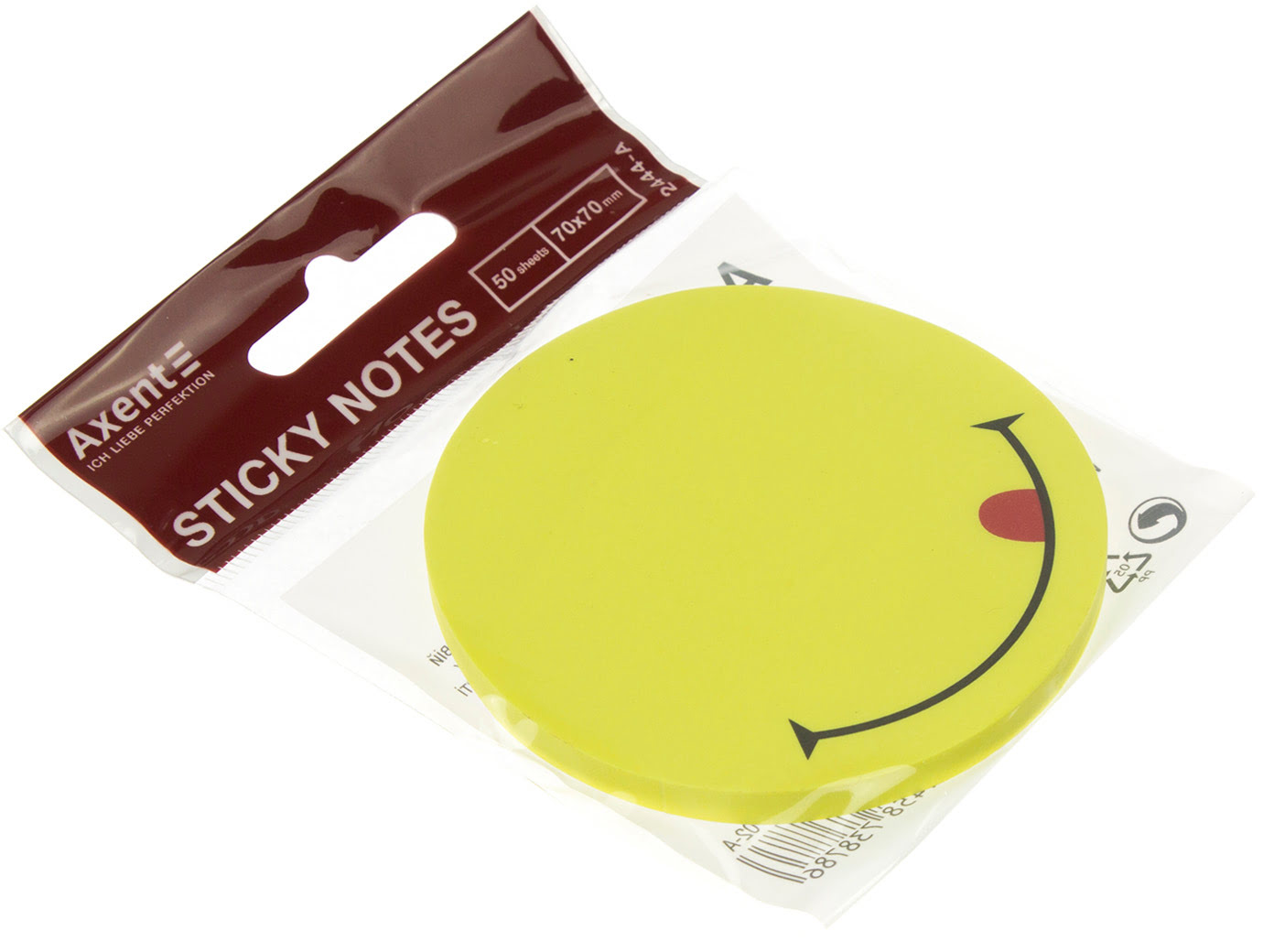Блок для заміток з липким шаром 70×70 мм 50 аркушів Smile