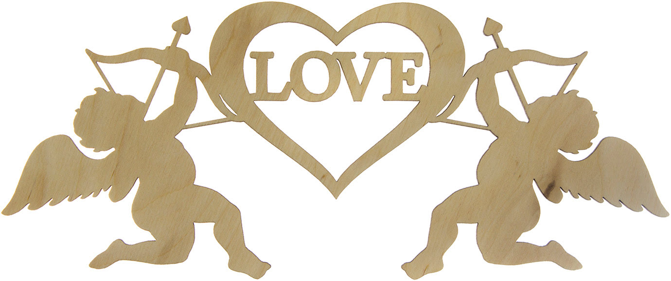 Янголи Love 28×12 см фанера