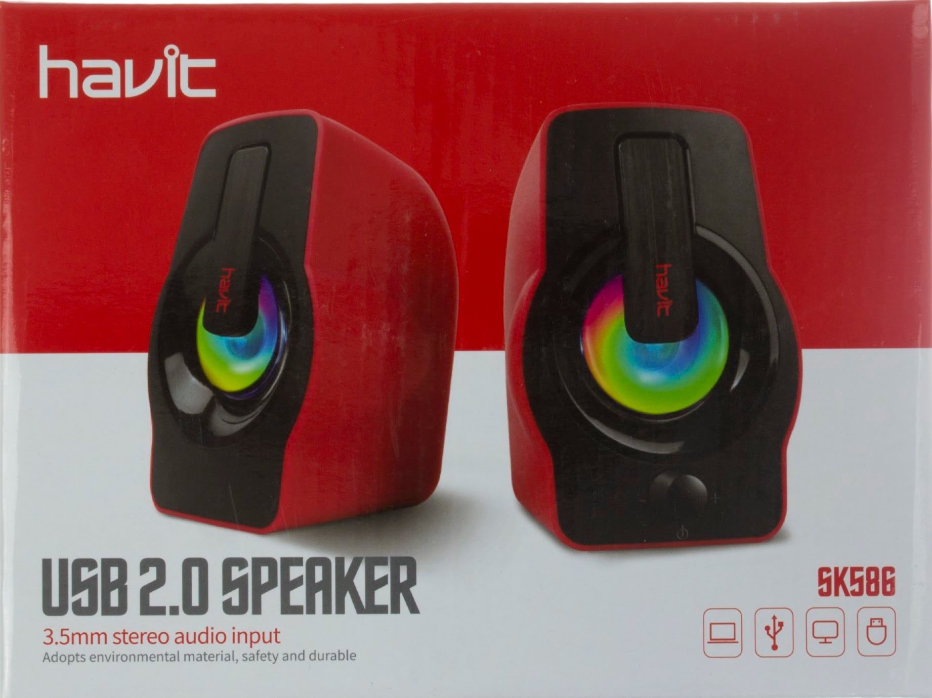 АС 2.0 HV-SK586 USB red