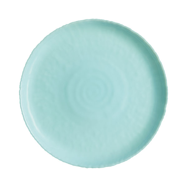 Тарілка десертна скло Ammonite Turquoise 19 см