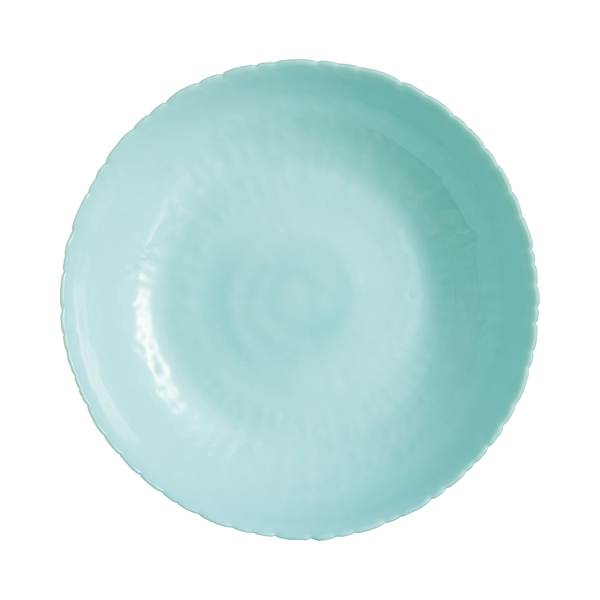 Тарілка супова скло Ammonite Turquoise 21 см