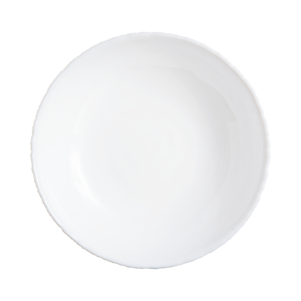 Тарілка супова скло Ammonite White 21 см