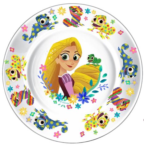 Тарілка скло дитяча OC3 Disney Рапунцель 19,6 см 32921