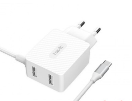 Зарядний пристрій 2 USB Lighting white