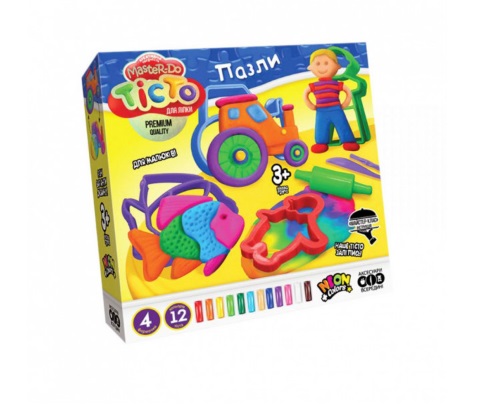 Набір креативної творчості Master Do тісто для ліпки Пазли DankoToys TMD-11-01U, 02U