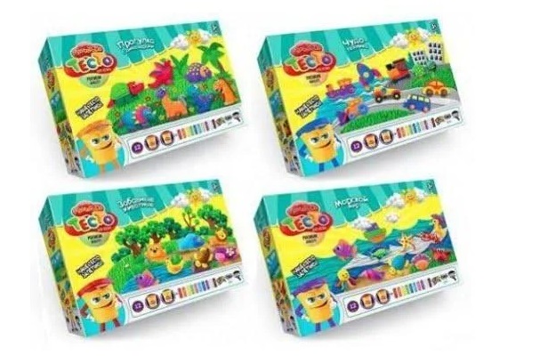 Набір креативної творчості Master Do тісто для ліплення, 4 Теми DankoToys TMD-07-01U, 02U, 03U, 04U