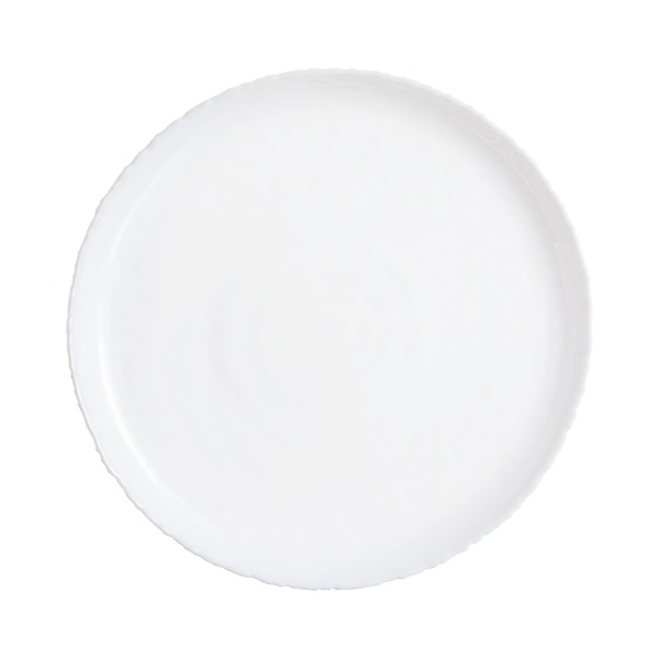 Тарілка десертна скло Limited Ammonite White 19 см