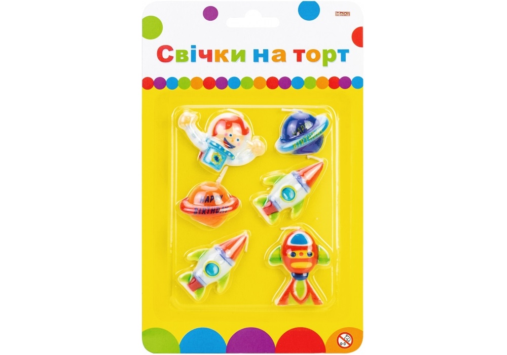 Набір свічок Космос 6 шт