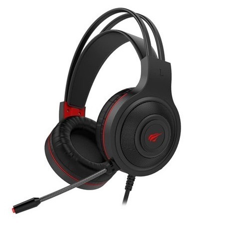 Навушники Gaming HV-H2011d black/red, мікрофон