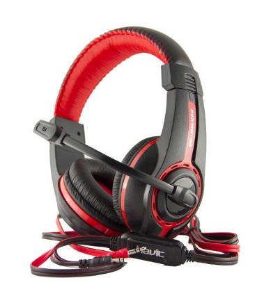 Навушники HV-H2116d black/red, мікрофон