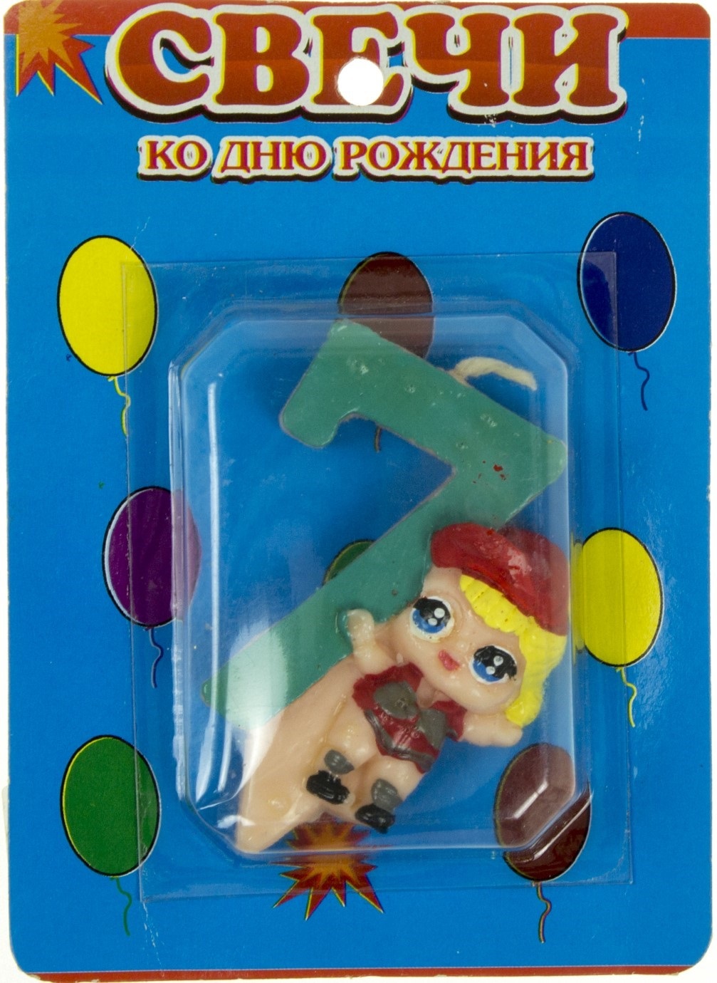 Свічка в торт Цифра 7 Лола