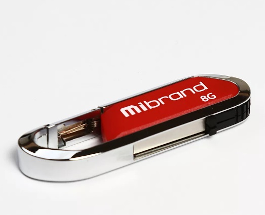 Флеш-пам`ять 8GB Aligator USB 2.0 dark red 0374