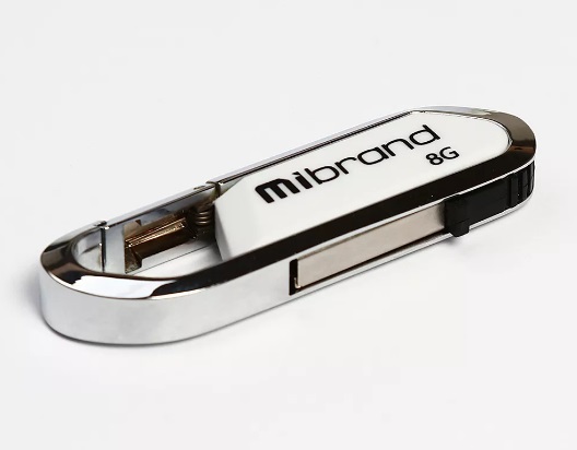 Флеш-пам'ять 8GB Aligator USB 2.0 white 0398