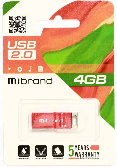 Флеш-пам`ять 4GB Chamelion USB 2.0 red 1501