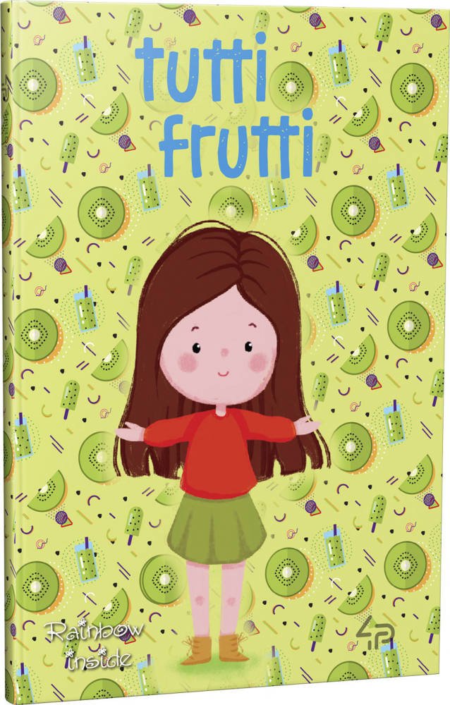 Блокнот A6 48 листов без линовки Tutti Frutti kiwi 901302